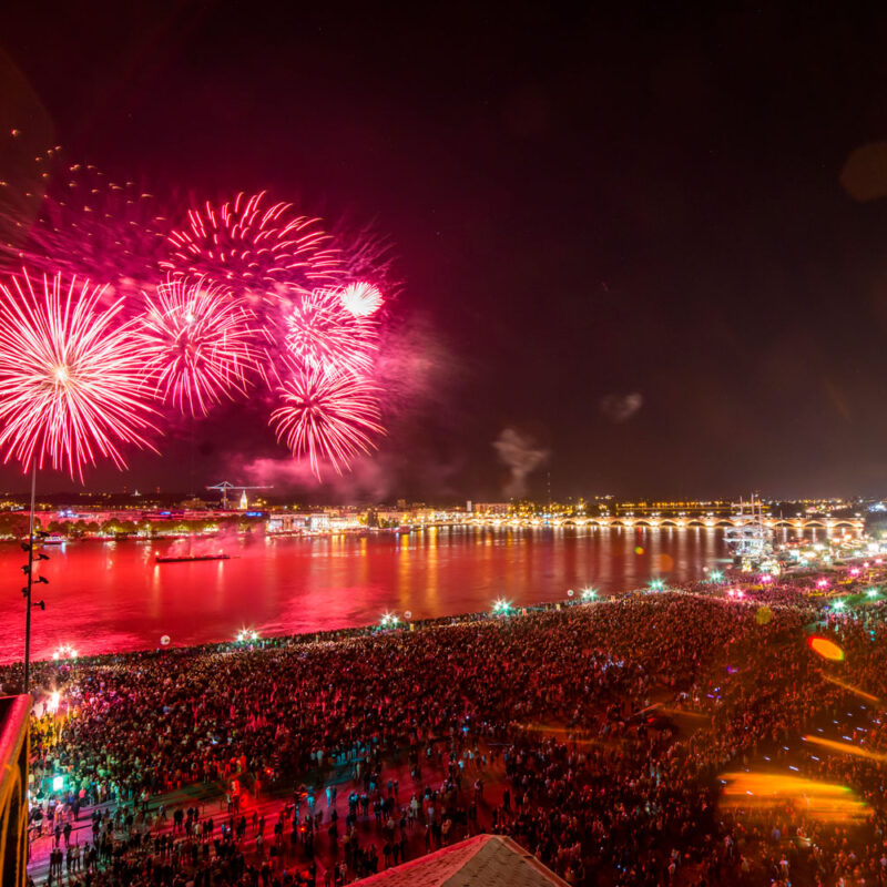 Où voir les feux d'artifice à Bordeaux