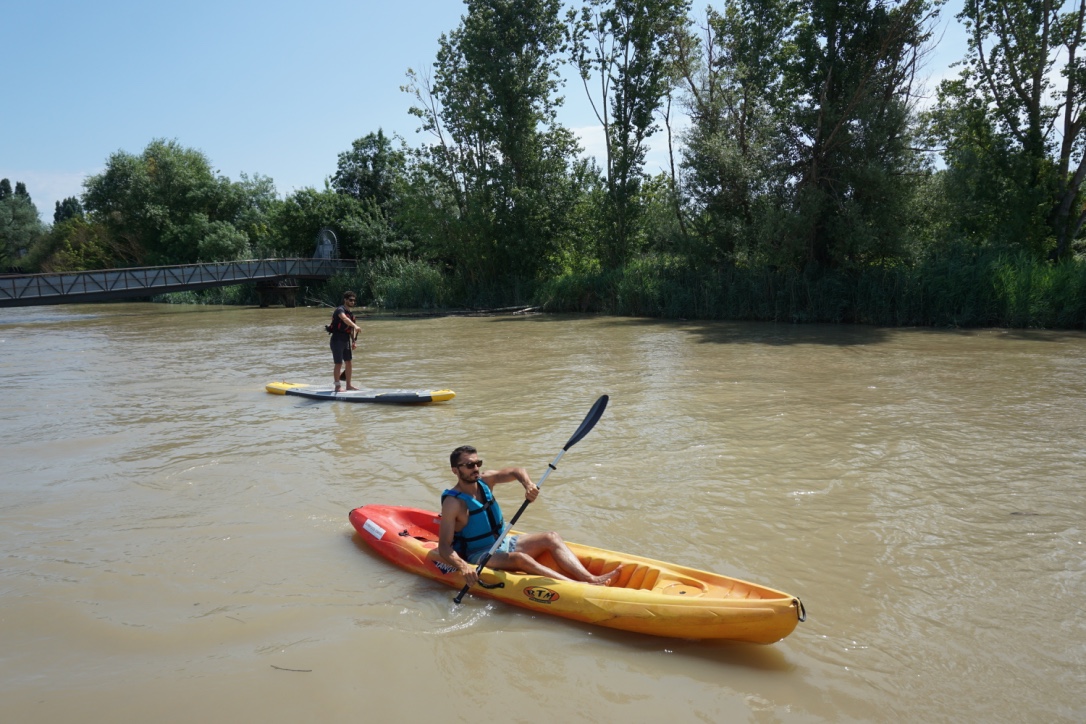 Stand up paddle sur la Garonne