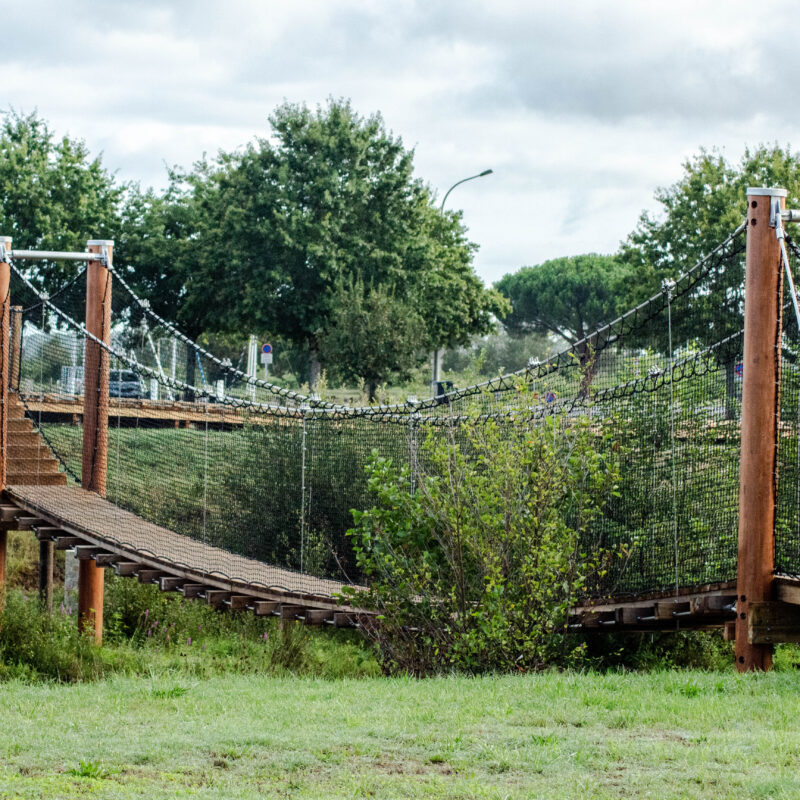 pont suspendu le Teich