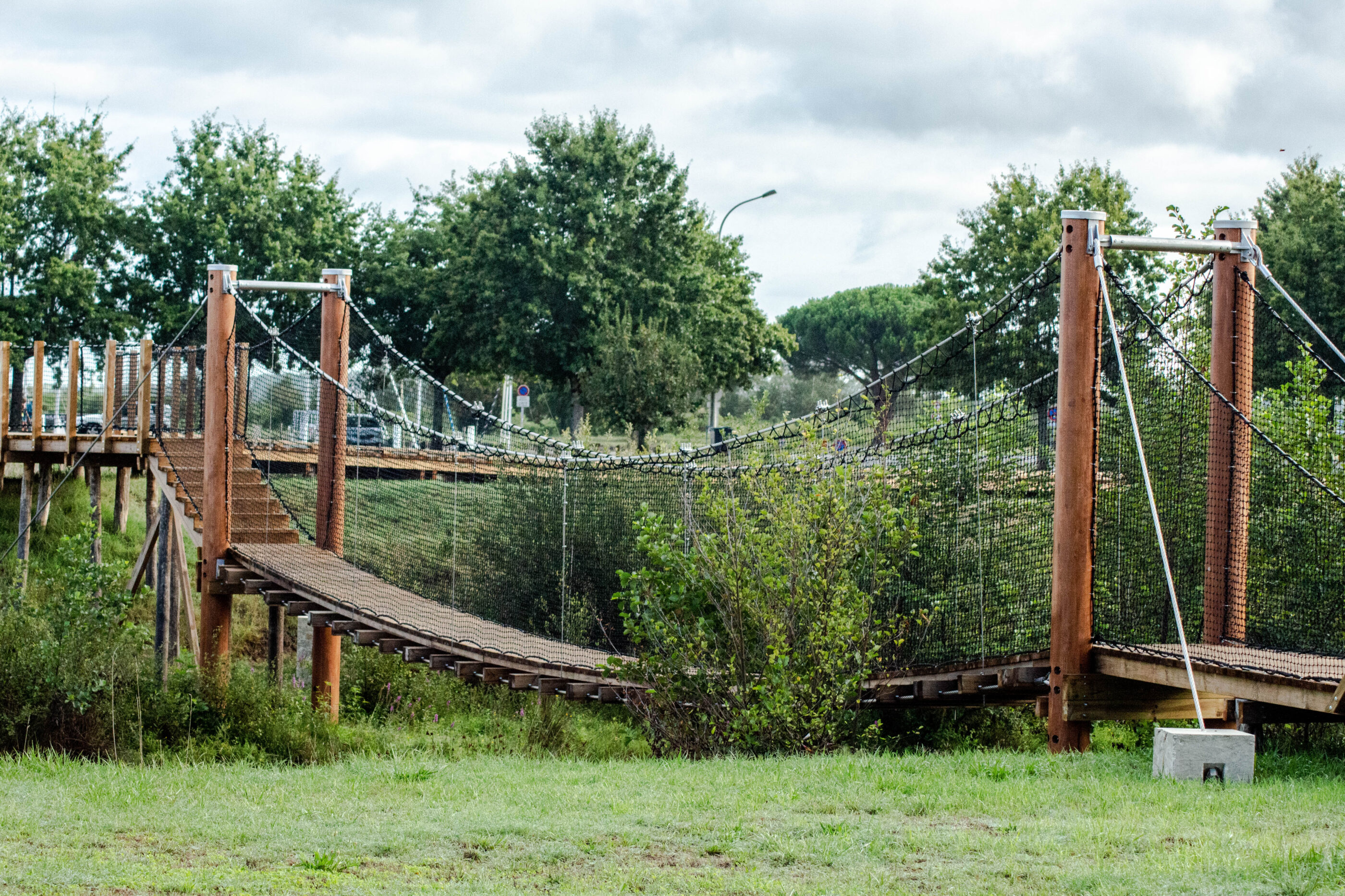 pont suspendu le Teich