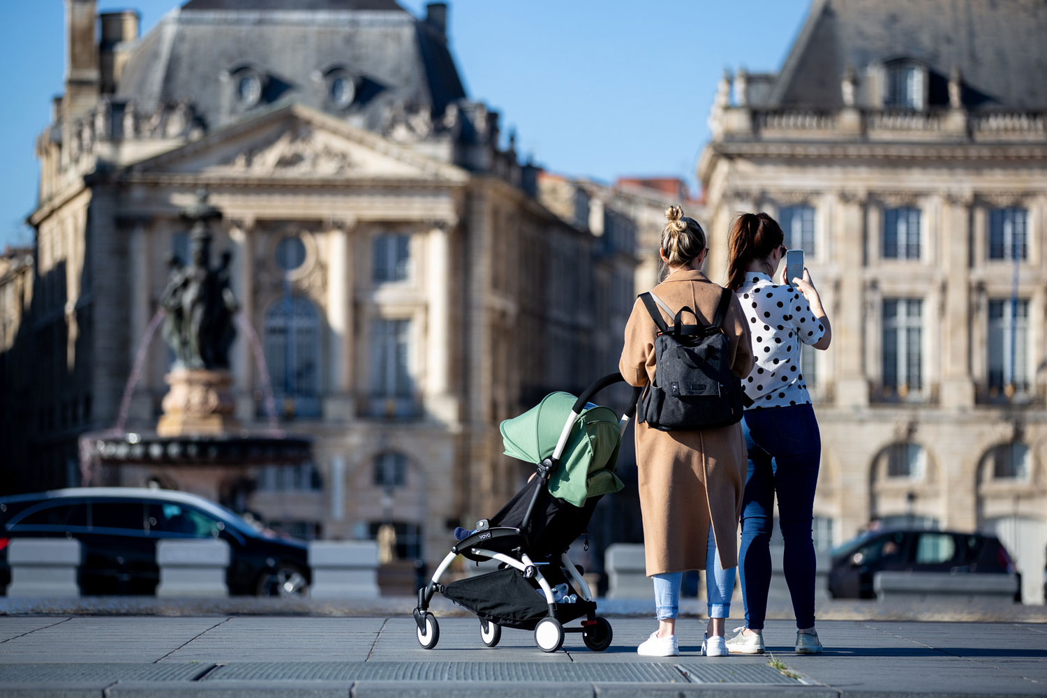En ville avec bébé