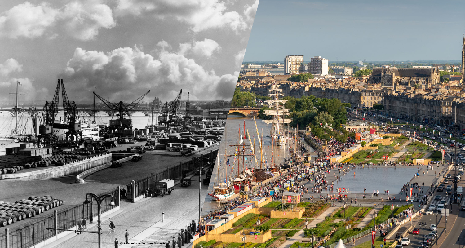 Les quais de Bordeaux hier et aujourd’hui