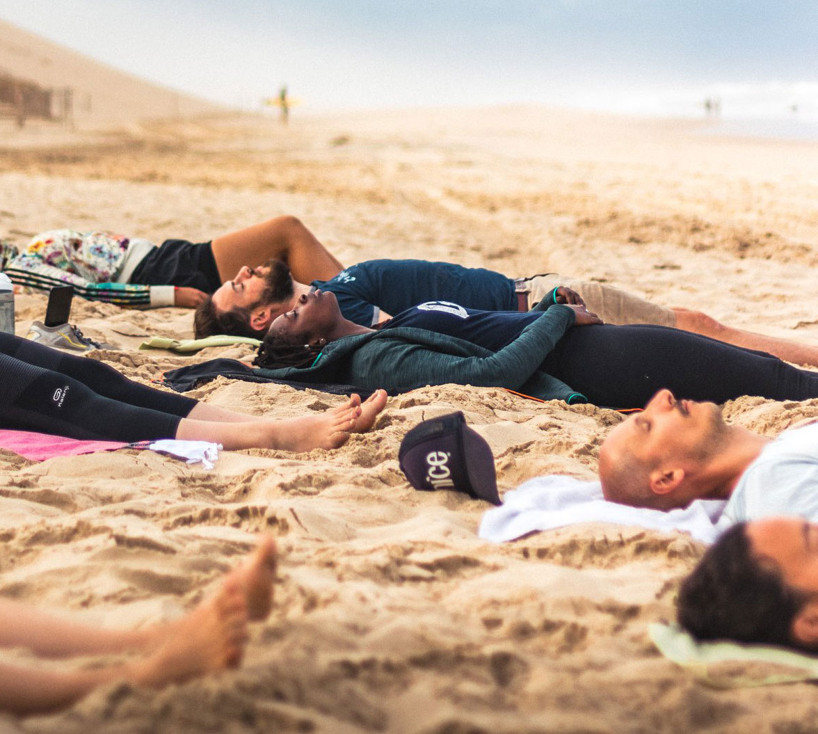 Yoga à la plage