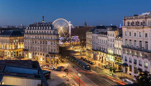 Allées de tourny et place des Quinconces à Bordeaux