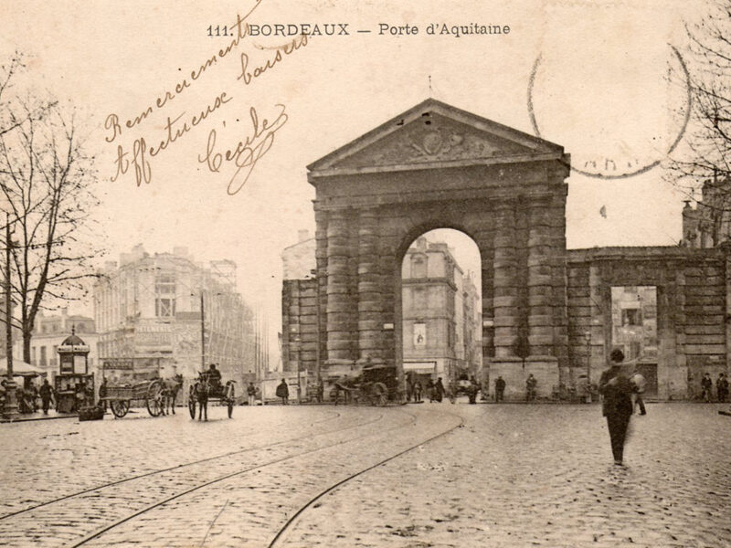 Place de la Victoire à Bordeaux, avant après