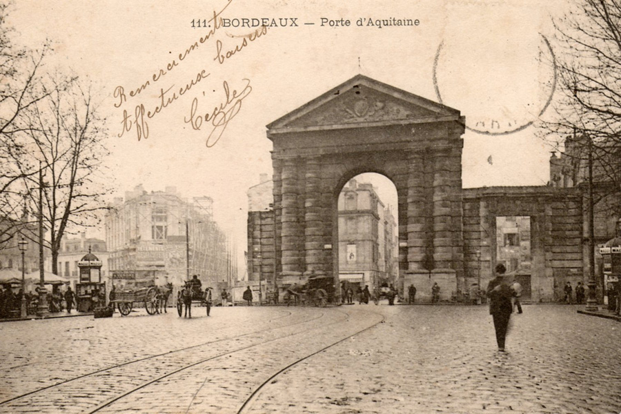 Place de la Victoire à Bordeaux, avant après