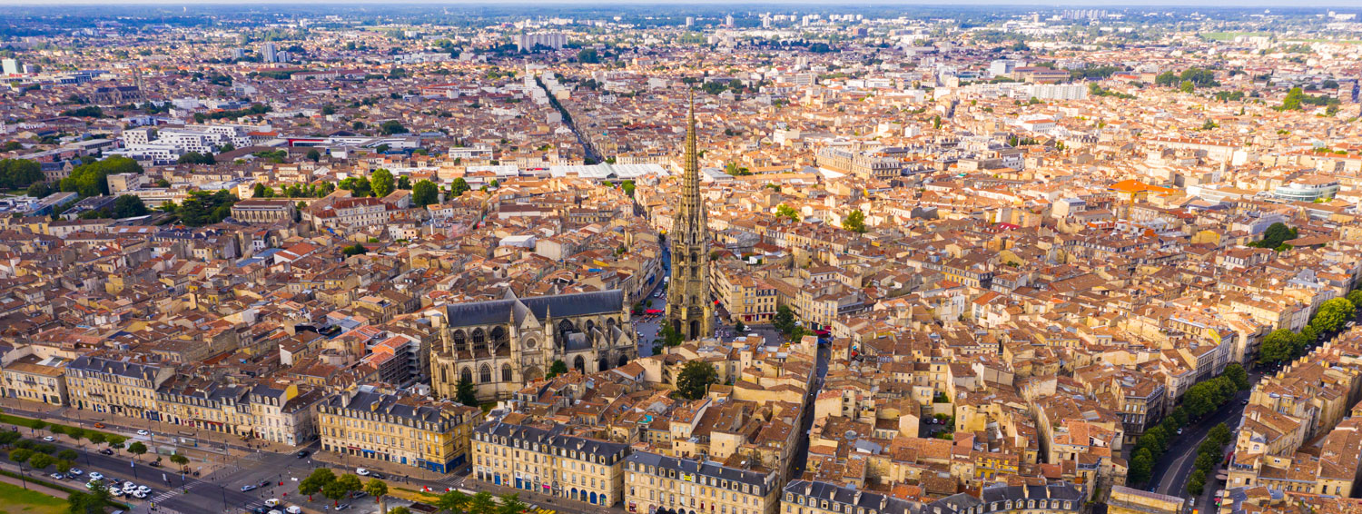 Bordeaux vue du ciel
