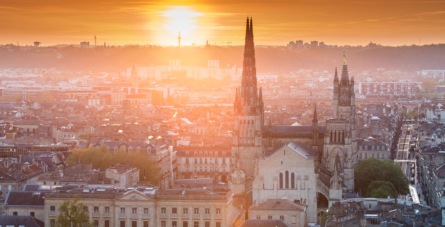 Bordeaux vue du ciel