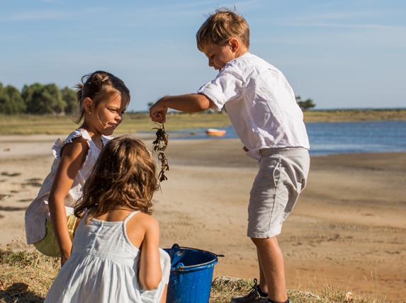 enfants bassin d'arcachon