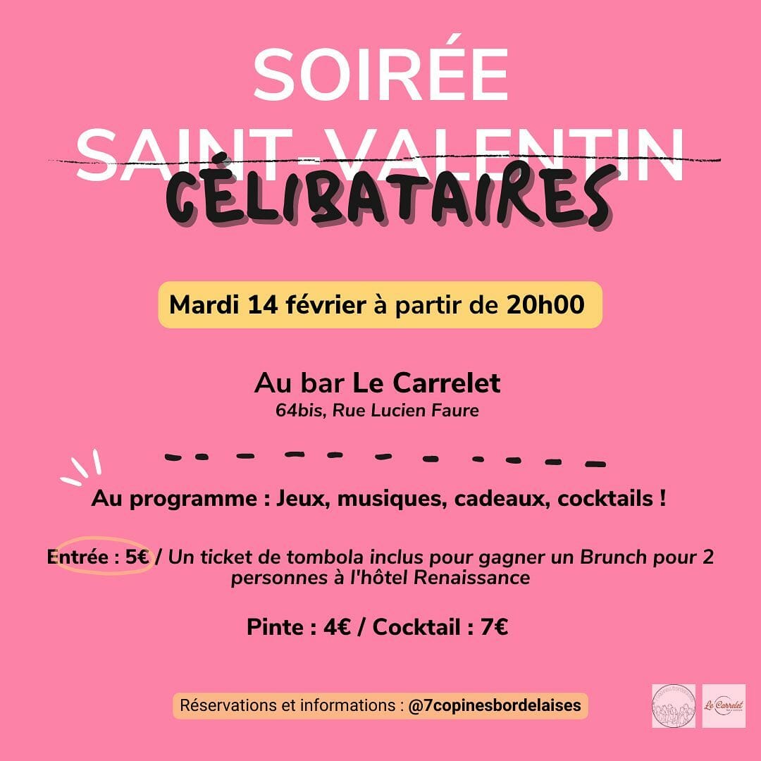 Soirée celibataires Saint-Valentin