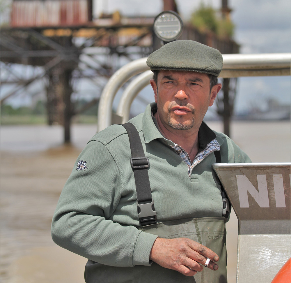 sur la Garonne avec le pêcheur de Bordeaux