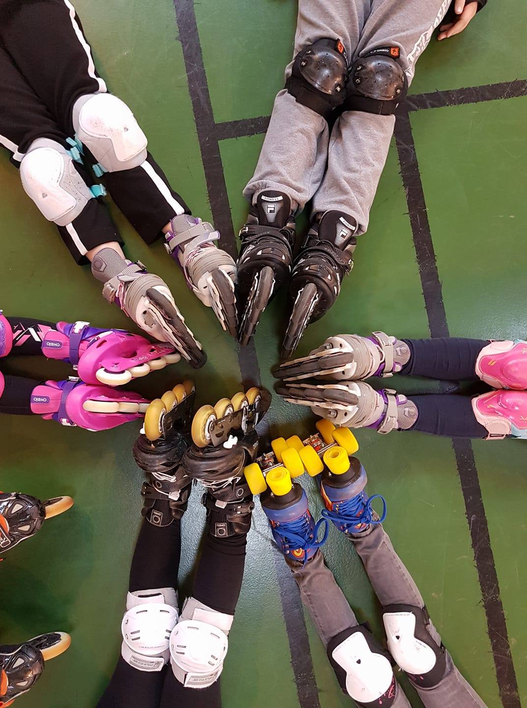 Cours de rollers enfants