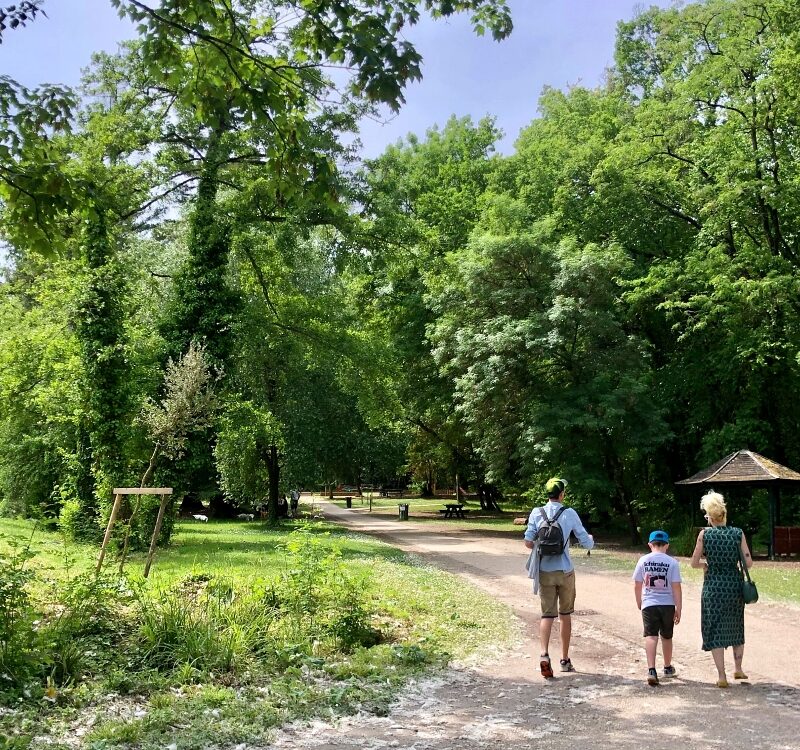 Promeneurs au Parc de Bourran à Mérignac