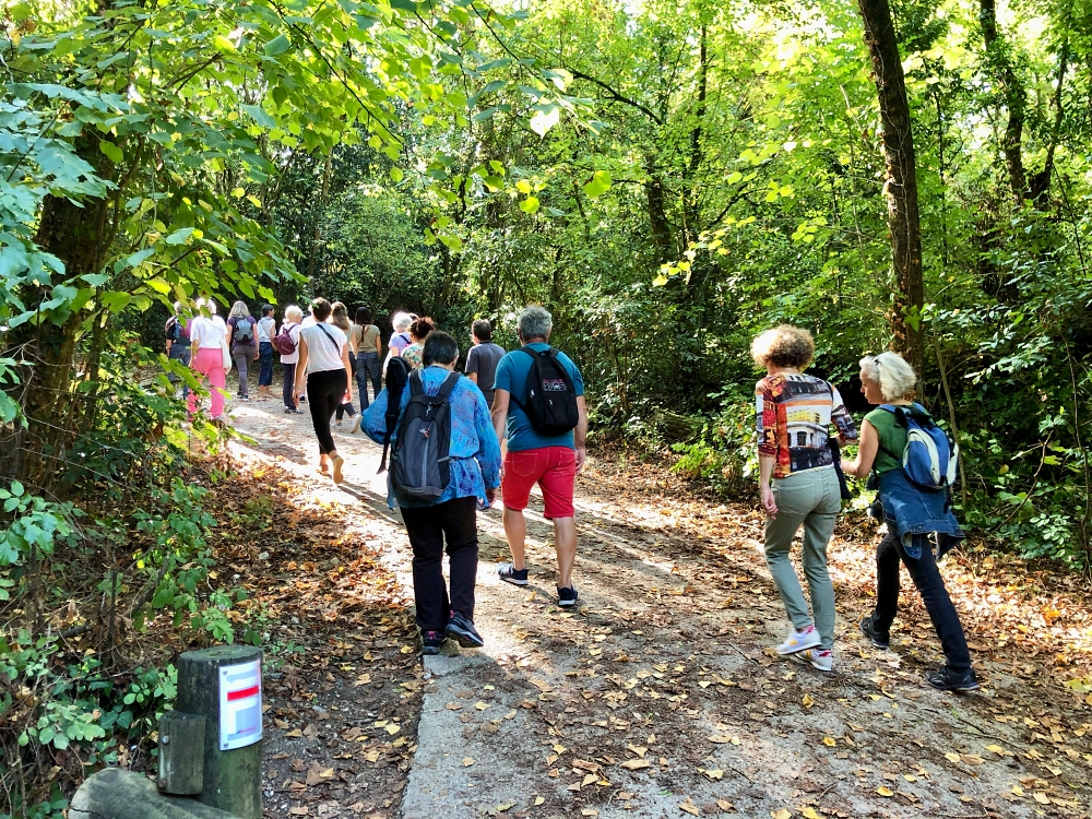 Promeneurs par de l'Ermitage à Lormont