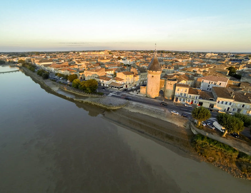 Libourne vue aérienne