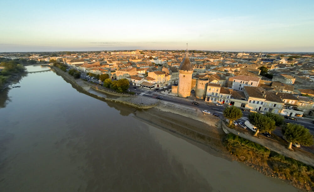 Libourne vue aérienne