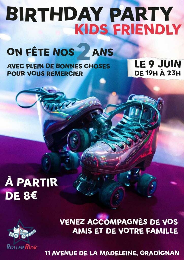 2 ans moovent roller party