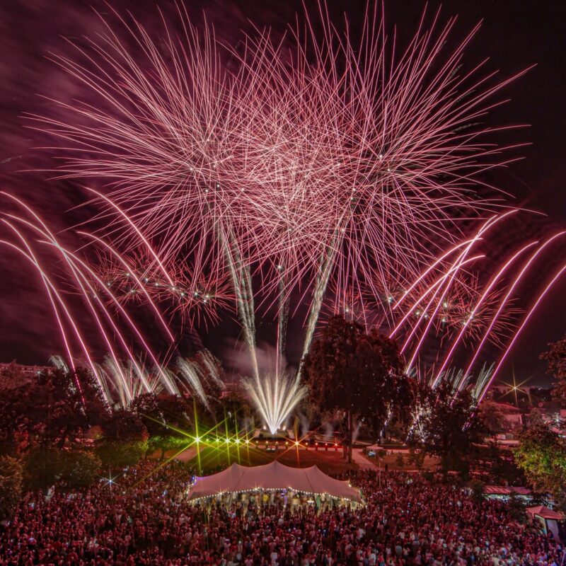 Feu d'artifice au parc Peixotto