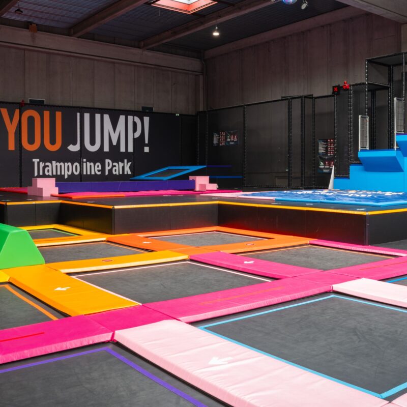 Trampoline park You Jump image illustration