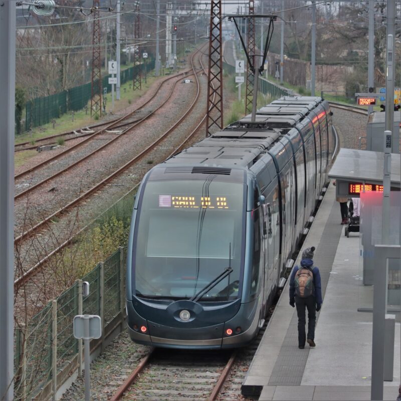 Tram C arrêt gare de Blanquefort