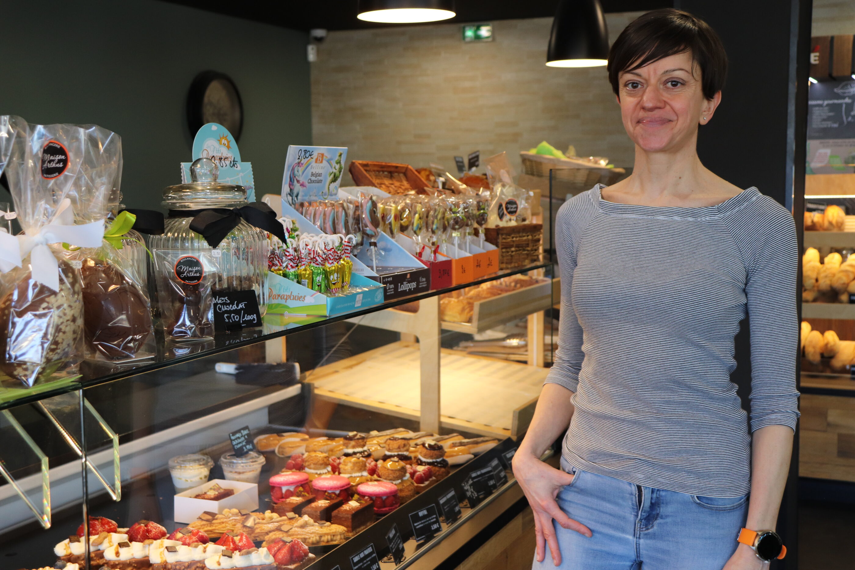 boulangerie chez Artus à Martignas-sur-Jalles. Alexandra la propriétaire