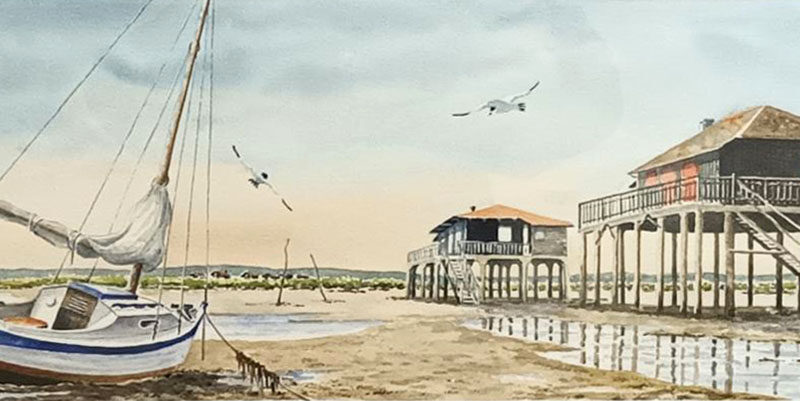 Peinture du Bassin d'Arcachon