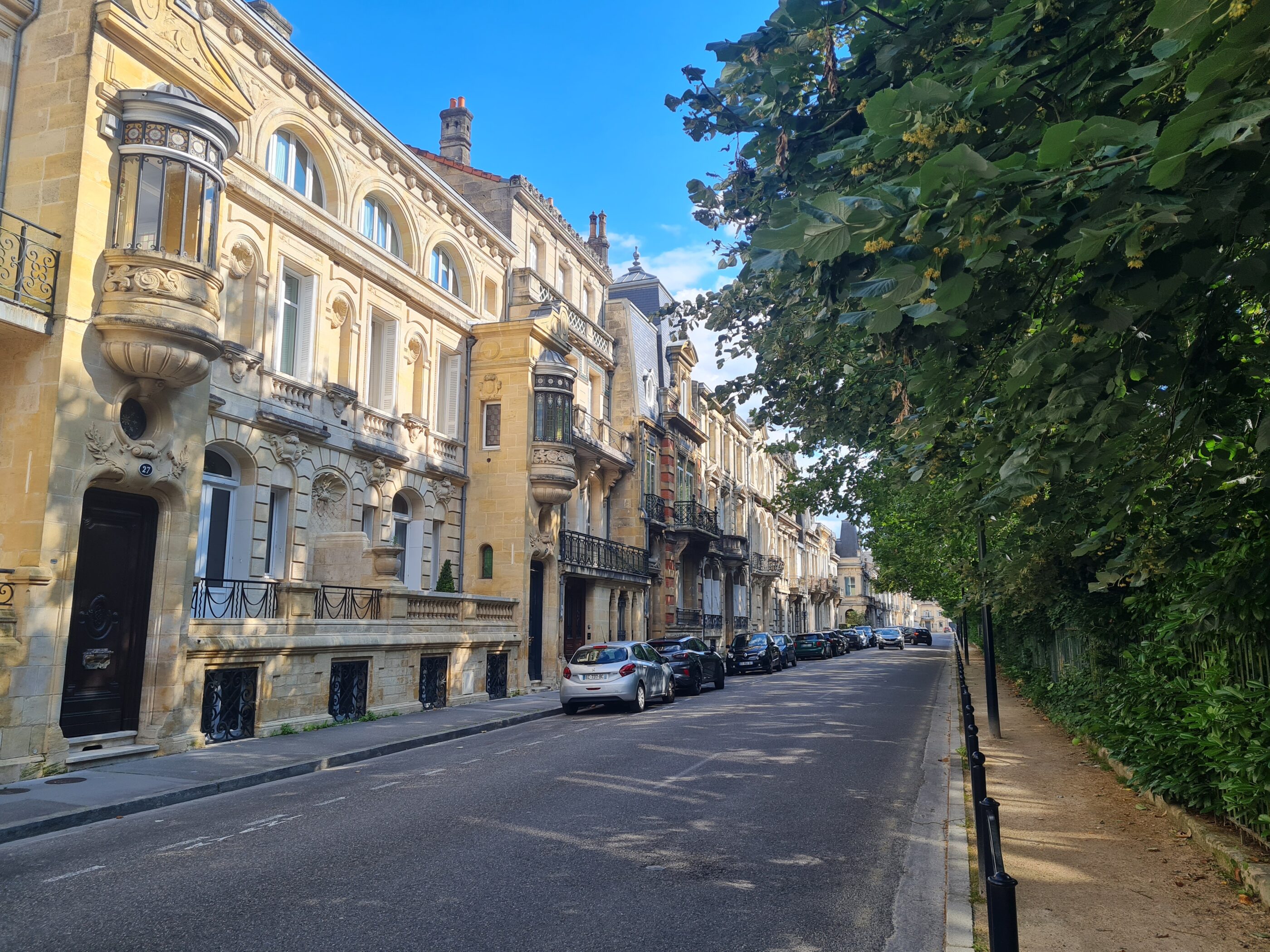 Façades de la rue du Bocage dans le quartier Caudéran