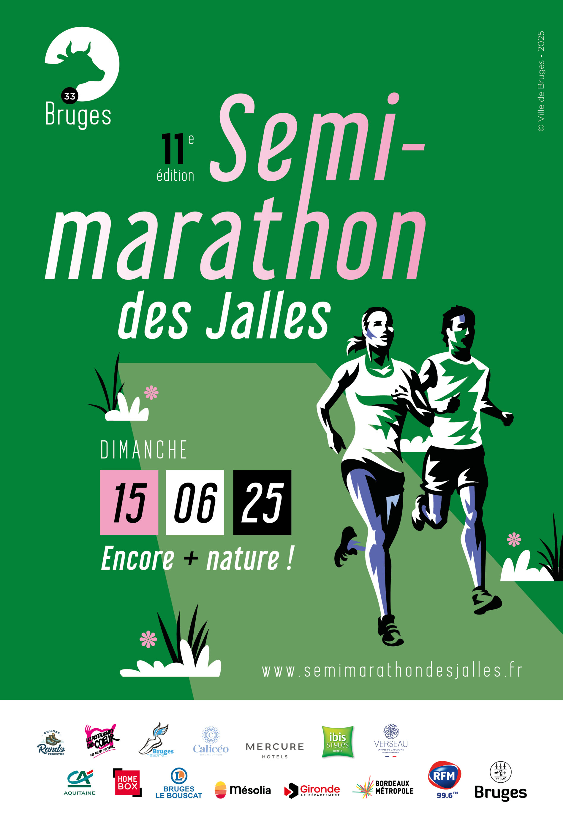 Affiche semi-marathon des Jalles 2025