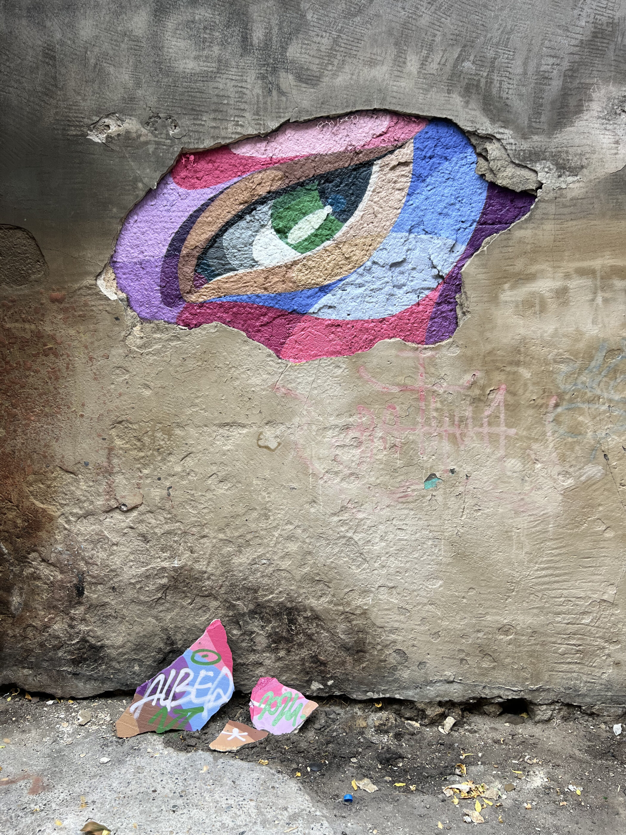 Œil street-art Alber